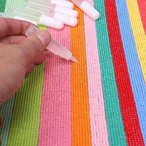 Non-toxic 3ml Bottled Glue Diamond Painting accessories 10pcs Clay tool Round square Drill 5D DIY Mosaic Embroidery