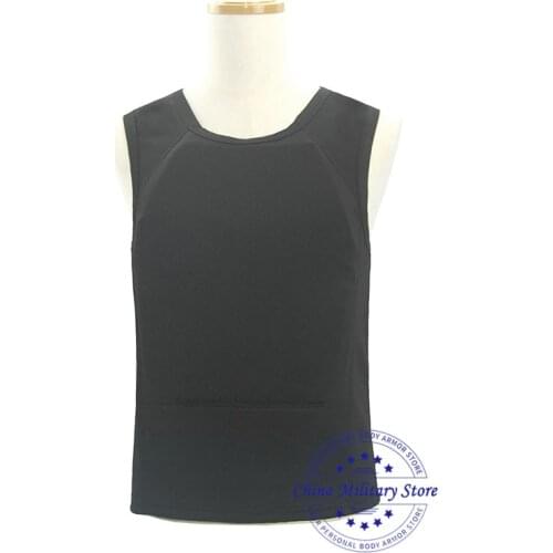NIJ IIIA Standard Soft Lightweight Bulletproof Concealable T-shirt 9mm Para FMJ & .44 Mag. JHP Bulletproof Vest Body Armor