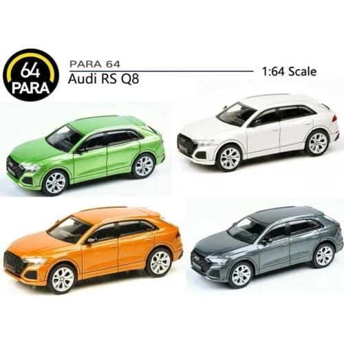 PARRA New 3 inches Models 1/64 Scale Audii RS Q8 Diecast Alloy Toy Cars 7cm For Collection Gift