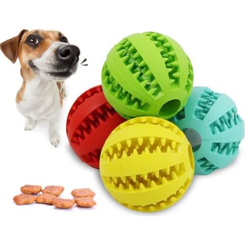 Dog Toys Balls Rubber Durable Tough Toys for Pet Tooth Cleaning Chewing Playing Treat Dispensing for Puppy Small Medium Dogs