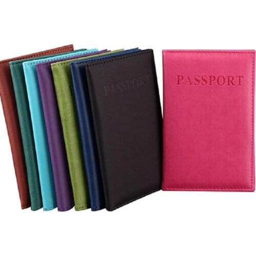 Classy Practical Travel Case Passport ID Card Cover Holder Protector Organizer PU Leather Women Men Wallet