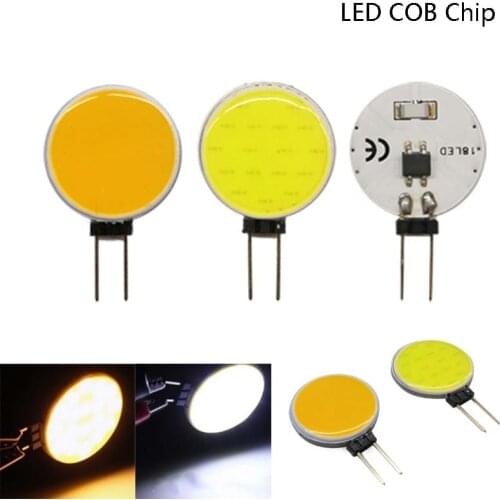 LED chip COB DC 12V cool white lights warm Headlight G4 Round lamp 4W 5W 7W 12W bead lamp