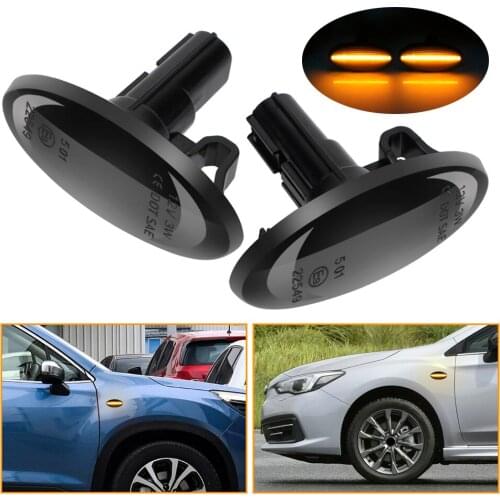 LEEPEE Flowing Water Side Marker Indicators Sequential Blinker Light for Subaru Forester Impreza LED Dynamic Turn Signal Light