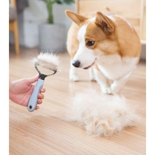 Dog Supplies Opening Hair Brush Double-sided Comb Depilation Pet Grooming Tools