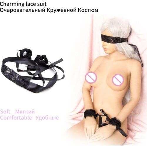 High Quality Lace Sex Handcuffs With Eye Mask Sex Toys For Couples Adult Games Slave Bondage Restraints Erotic Accessories