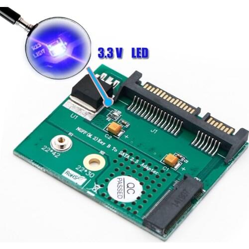 XT-XINTE for NGFF M.2 SSD Solid State Drive To 2.5Inch SATA Interface Adapter Converter for Desktop PC for NGFF(M.2) B-key