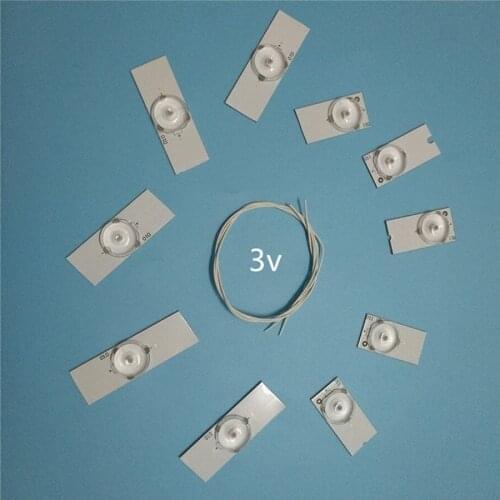 20pcs x Led Strips 3v Bulbs Diodes 32-65 inch Tv Optical Lens Fliter Backlight w/ cable Double-side Tape 20pcs total