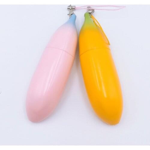 200 x Empty Pink Yellow Banana Lipstick Lips Gloss Tubes Cute Creative Lip Balm Bottle for Child Gift Cosmetic Container Bottles