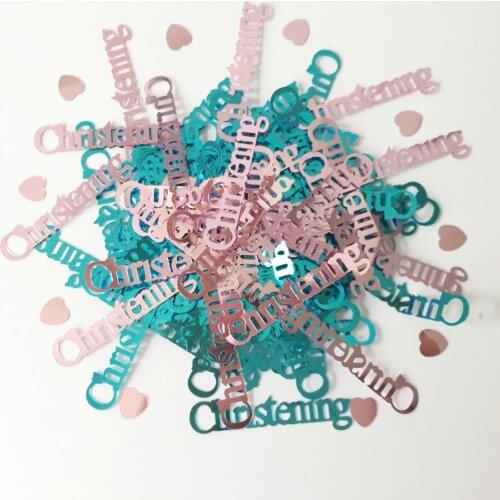 250pcs Christening Confetti Table Scatters Party Supplies For Baby Birthday Shower Decoration Baptism Communion confetti