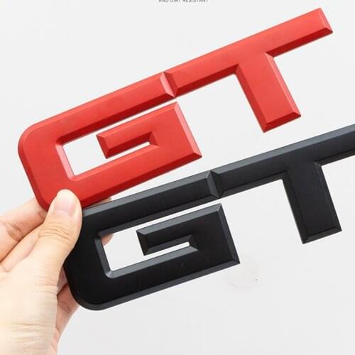 3Colors GT Rear Sticker For Ford Mustang GT Rear Trunk Sticker Tailgate Car Emblem Nameplate Sticker Decor Ford Accessories