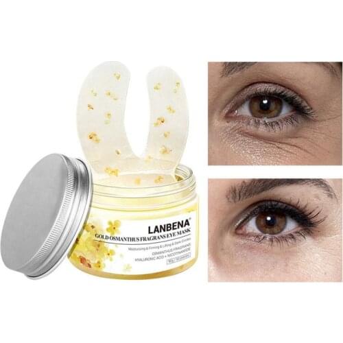 50Pcs Eye Masks Hyaluronic Acid Moisturizing Serum Anti-Aging Dark Circle Firming Collagen Eye Cream Mask Eye Skin TSLM2