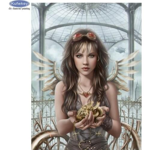 Diamond Painting Angel beauty Full Square Drill Diamond Embroidery portrait Home Decoration 5D Diy Mosaic Diamond round