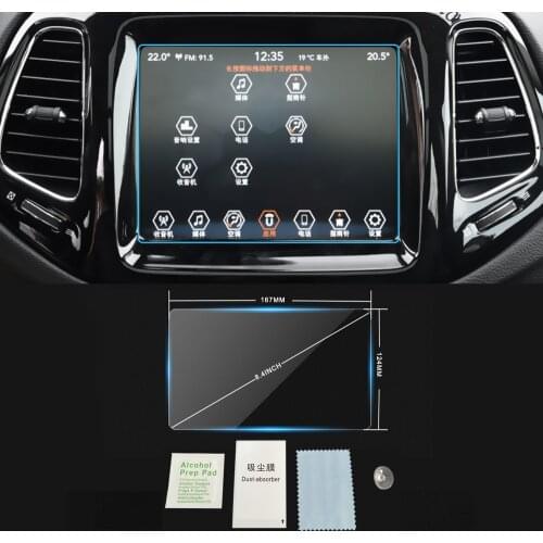 For JEEP Compass Grand Cherokee Renegade 2016-2019 Car Navigation Film GPS Monitor Screen Protector Protective Film Accessories