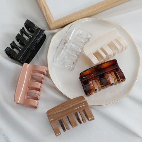 Big Barrette Crab Hair Claws Bath Hair Claw Ponytail Clip Large Hair Clamps Claw Clip Fashion Clip for Women Square Hair Claws