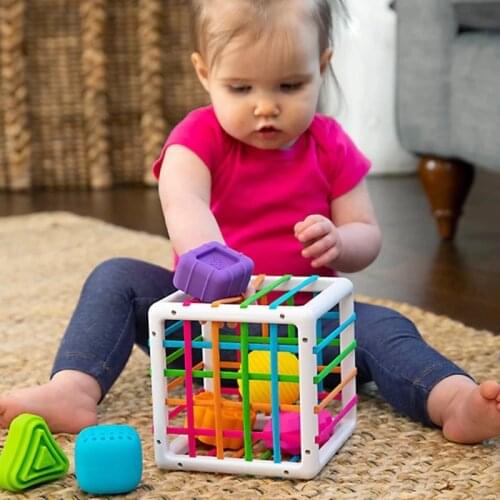 Baby Montessori Learning Educational Toys For Children Baby Toys 0 12 Months Color Cognition Cube Grasp Training Baby Ball Toys