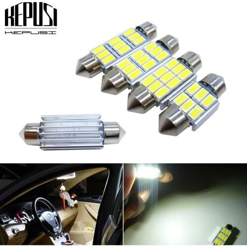 Festoon 31mm 36mm 39mm 42mm LED Car Dome Reading Lights C5W 5630 LED Canbus Lamp Auto Map Roof Reading Bulbs 12V white