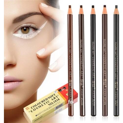 5 Colors Peelable Eyebrow Pencil Natural Long-Lasting Waterproof Black Brown Grey Makeup Eye Brow Pencil High Quality Makeup Set