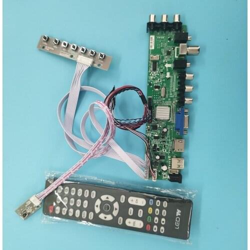 Kit For LP156WHB-TLD1/LP156WHB-TLA2 DVB-T remote 40pin Signal controller board 1366X768 VGA LED HDMI digital TV LVDS USB AV WLED