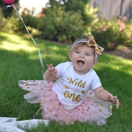 Girls Wild One First Birthday1st Birthday Outfit Wild One Birthday Tutu+baby Bodysuits Wild One Tutu Suits Girls Wild One