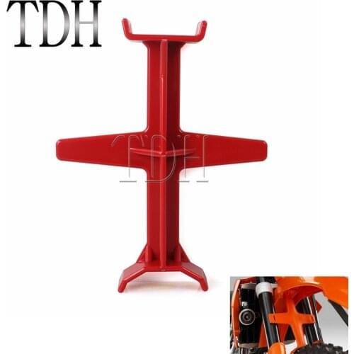 Motorcycle Red Plastic Glossy Finish Guard Brace Tools Fork Support Guard Brace Transportation Protection For Honda CRF CBR