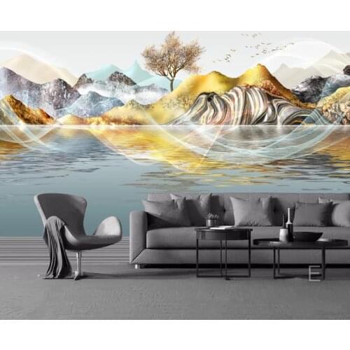 Custom Wallpaper Mural 3d Modern abstract artistic conception ink landscape bedroom 3D background TV Background Wallpaper