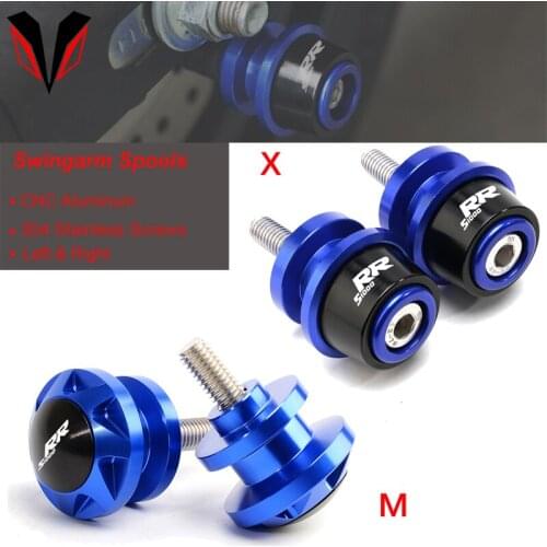 New for BMW S1000RR S1000XR 2020 2019 2018 2014-2017 8mm Motorcycle Accessories CNC Slider Stand Spools Swingarm Bobbins