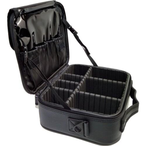 New PU Leather Makeup Bag Women Fashion Cosmetic Bags Handle Make Up Case For Travel