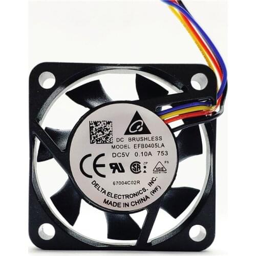 New original EFB0405LA 4010 5V 0.10A 4CM fan mute USB set-top box cooling fan