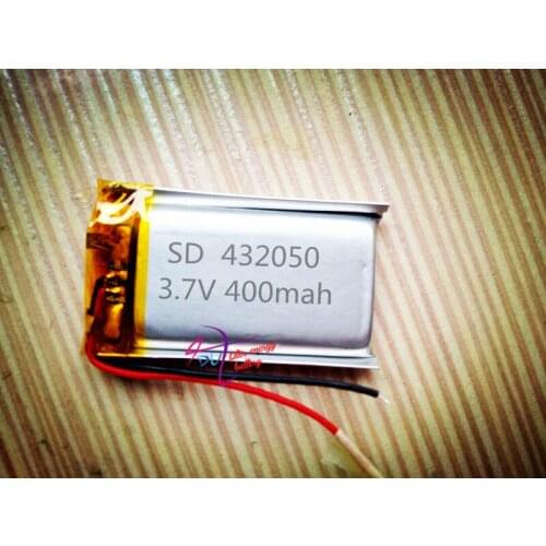 Polymer 432050 3.7V 400mah recording pen Bluetooth speaker camera pen shoe light lithium battery factory direct sales