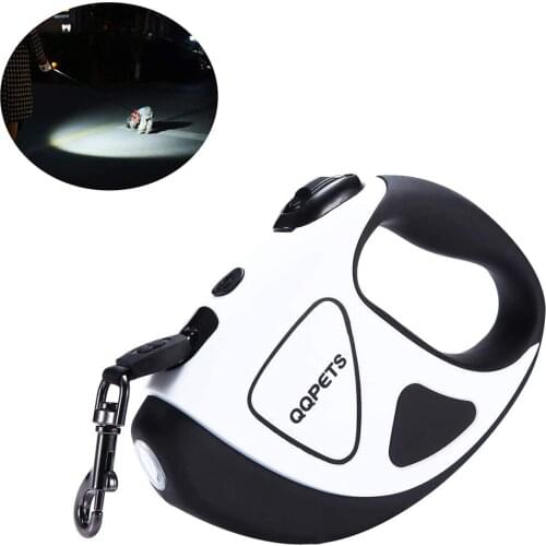 Automatic LED Dog Leash Pet Nylon Retractable Leash Puppy Outdoor Flashlight Traction Rope For Small Large Dogs