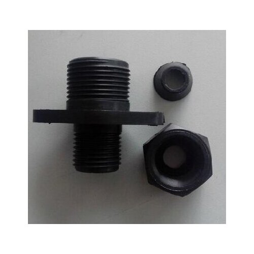 Black ice maker parts plastic joint drain water adapter