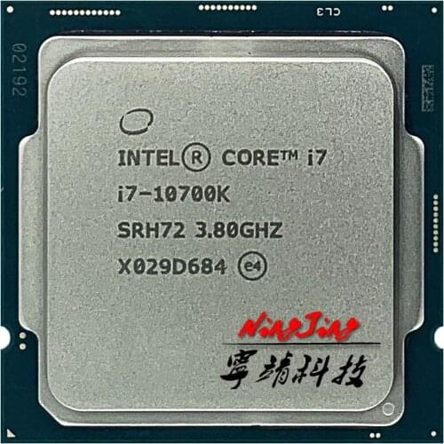 Intel Core i7-10700K i7 10700K 3.8 GHz Eight-Core 16-Thread CPU Processor L2=2M L3=16M 125W LGA 1200