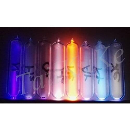 Glass sealed gas elements contain hydrogen, nitrogen, oxygen, helium, neon, argon, krypton, xenon, 99.999% pure gas, 8 kinds