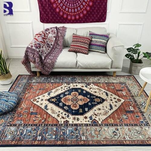 SunnyRain 1-piece Retro Area Rugs for Living Room Rugs and Carpets for Bedroom Slip Resistance