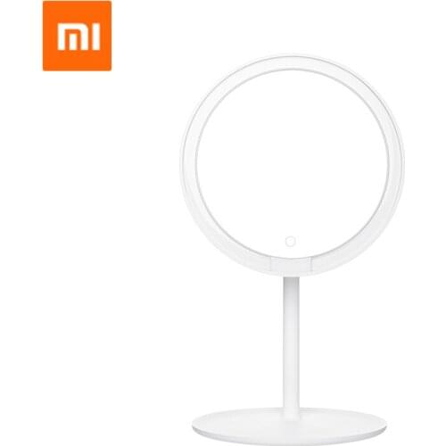 Xiaomi Mijia LED Makeup Mirror Portable Brightness Adjustable Surrounding LED Lamp Rechargeable 900lux HD Makeup Cosmetic Mirror