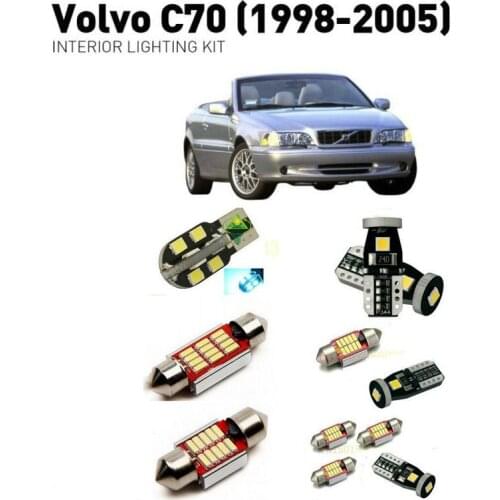 Led interior lights For volvo c70 1998-2005 18pc Led Lights For Cars lighting kit automotive bulbs Canbus