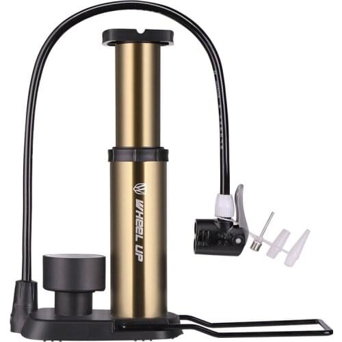 Bicycle air pump Mini High Pressure Portable Foot Step Pump Ultra-light Mountain Bike Electric Bicycle Air Pressure Gauge Pump