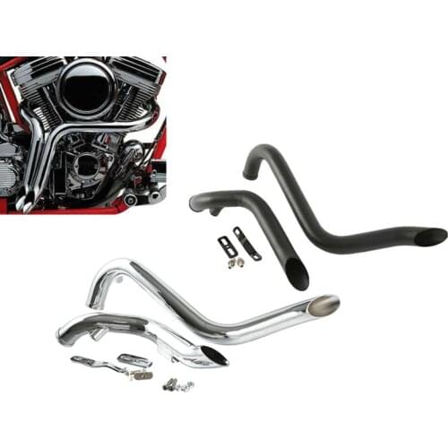 Motorcycle 1.75" Drag Pipes Exhaust For Harley Touring Road King Electra Gilde 1984-2016 Sportster 883 1200 XL 1986-2013 Softail