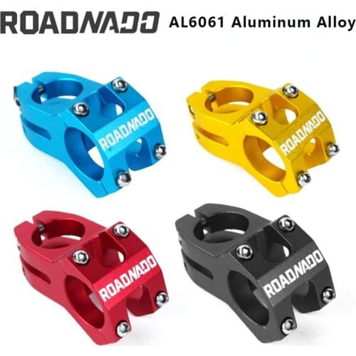 ROADNADO Bike Stem CNC Aluminum Alloy Stem 31.8mm Handlebar Stem For MTB Mountain Road Bike Short Stem Bicycle Parts