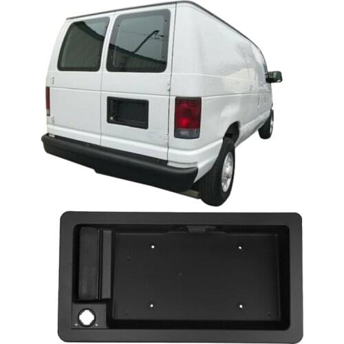 Rear Cargo Door Handle & License Plate Tag Bracket for Ford Van E150 E250 E350 1992 - 2007 6C2Z-15434A20-AA