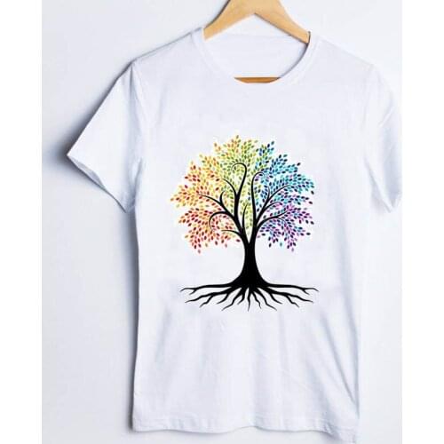 Tees for Women Print Casual Printing Tree Kawai Simple 90s Ladies T Shirt Clothes Lady Tops Clothing Female Womens T-Shirt