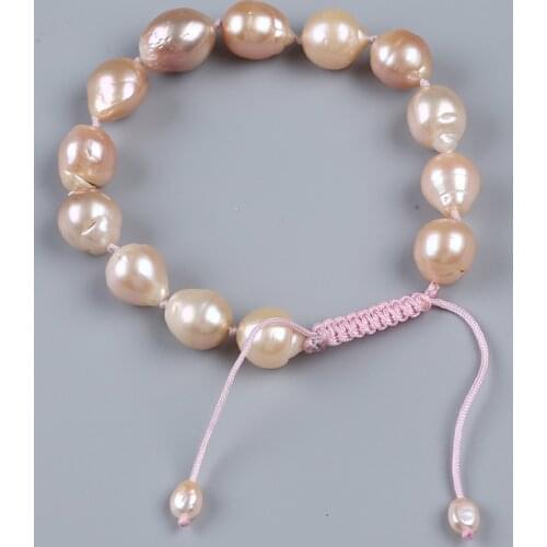 11mm AA Edison Freshwater Natural Pearl Bracelet For Women