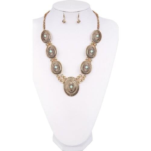 Tribal Necklace Bohemian Jewelry Boho Chunky Statement Necklace Ethnic Gypsy Necklace Collier Femme 2020