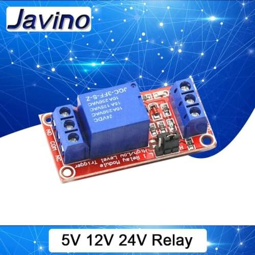 1 Channel 5V 12V 24v Relay Module Board Shield with Optocoupler Support High and Low Level Trigger for arduino
