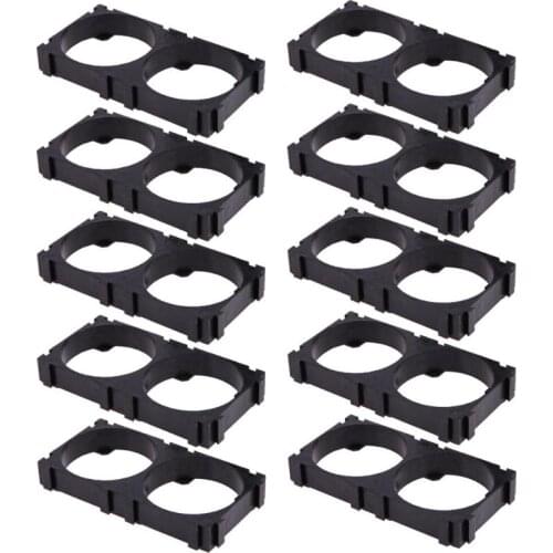 10pcs/lot 32650 2x Battery Holder Bracket Cell Safety Anti Vibration Plastic Brackets for 32650 Batteries Storage Box