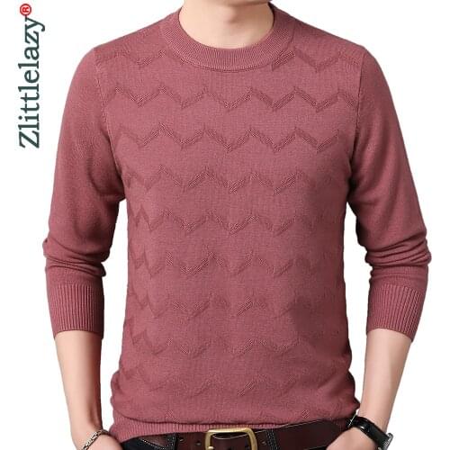 2020 casual knitted thick sweater men pullover clothing fashion clothes striped knit winter warm mens sweaters pullovers 13120