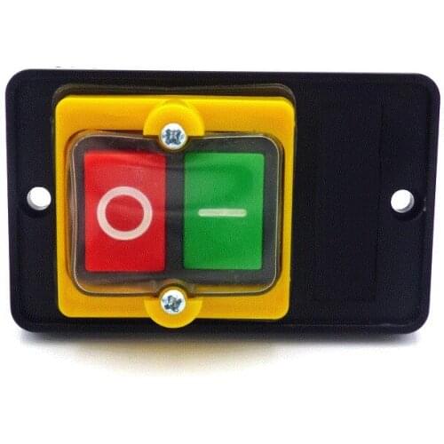 AC 380V 2KW ON/OFF 3 Phase Water Proof Latching Plastic Power Motor Drill Saw Cutter Start Stop Switch KAO-5M