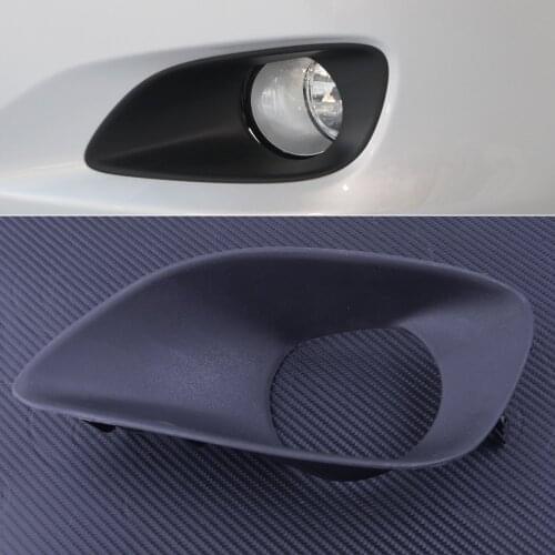 DWCX Car Black Left Front Fog Light Lamp Cover Trim Plastic Fit for Toyota Yaris Belta Vios Limo 2007 2008 2009 2010 2011 2012