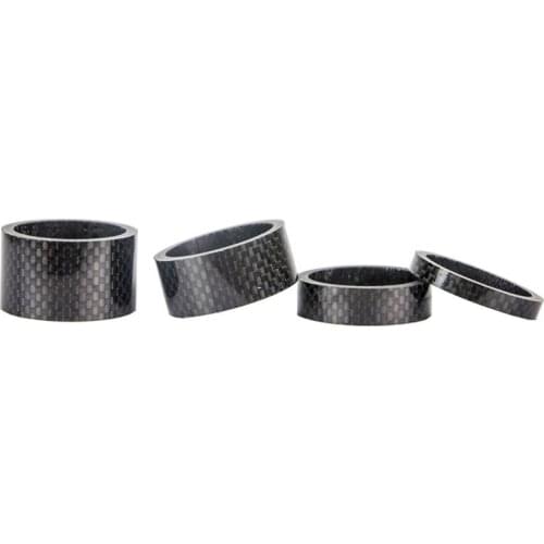 Headset Spacers carbon spacer 4 pcs of 5mm/10mm/15mm/20mm Stem Spacer1-1/8 inch Bicycle Headset Kit For Bike