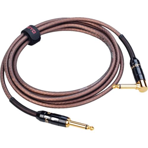 JOYO CM-21 6M Guitar Cable Noise Reduction Instrument Cable Line For Electric Guitar Bass Cables 6.35mm Plug Guitar Audio Cable